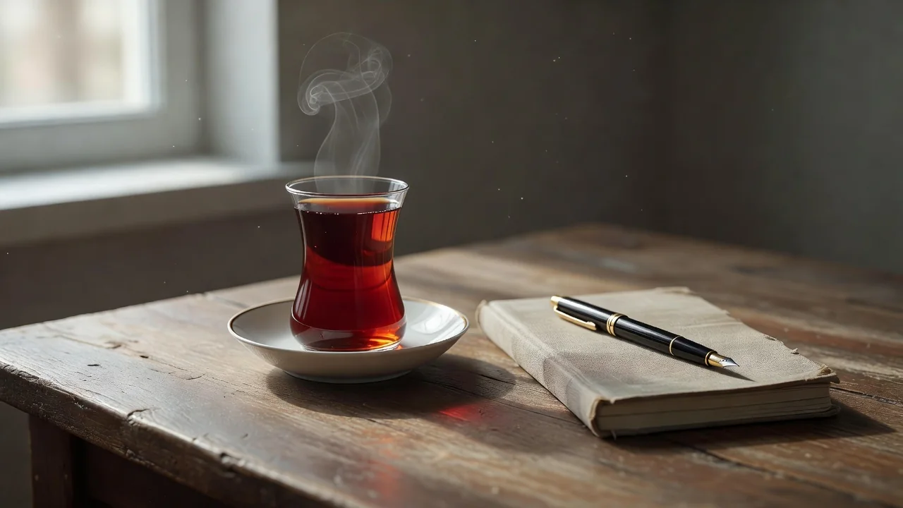 Gün batımında sahilde durup denizi izleyen bir kadın
